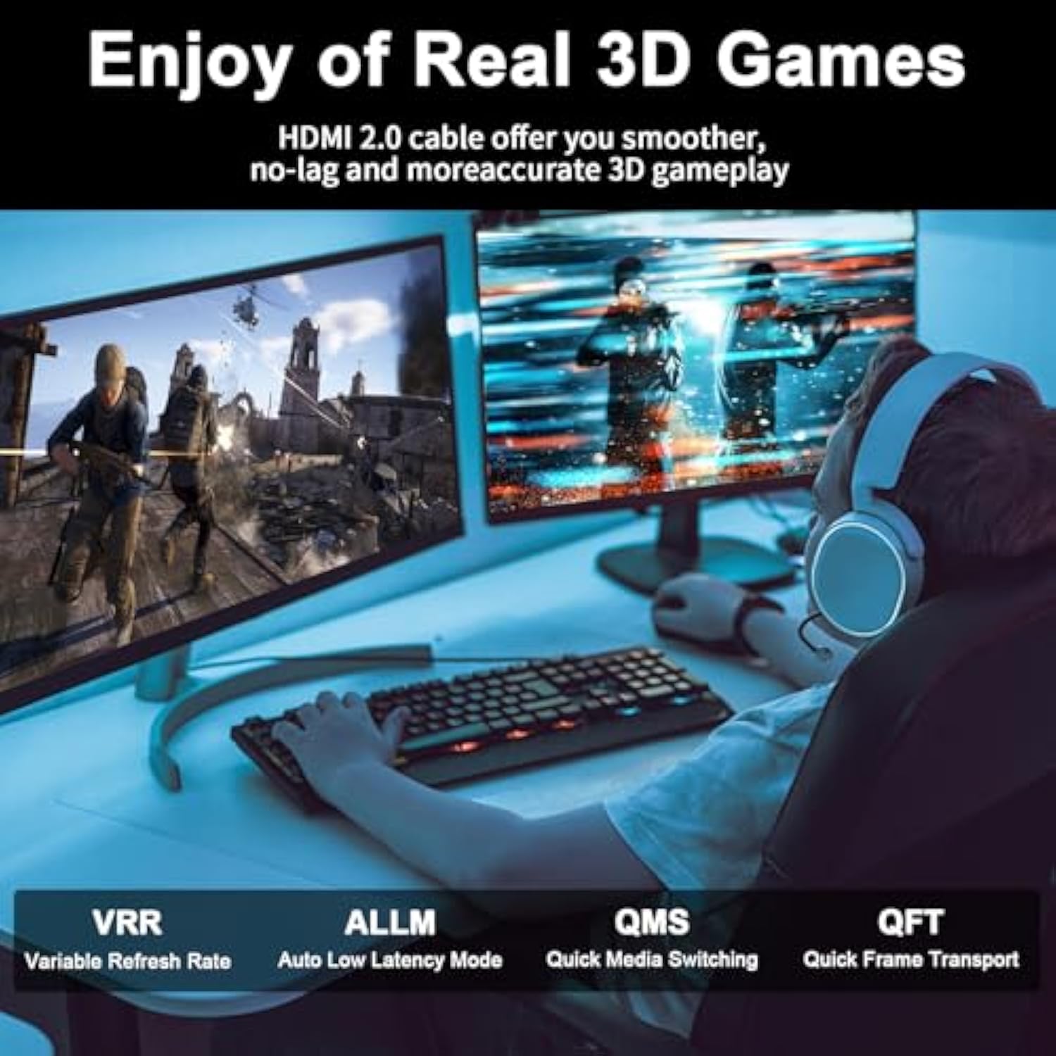 Hdmi Cable 35Ft, 4K@60Hz, 18Gbps High Speed Hdmi 2.0 Cord, Ultra Hd,Ethernet A