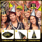 40pc New Year’s Eve Party Supplies for 20 with Hats, Headbands & Noise Makers