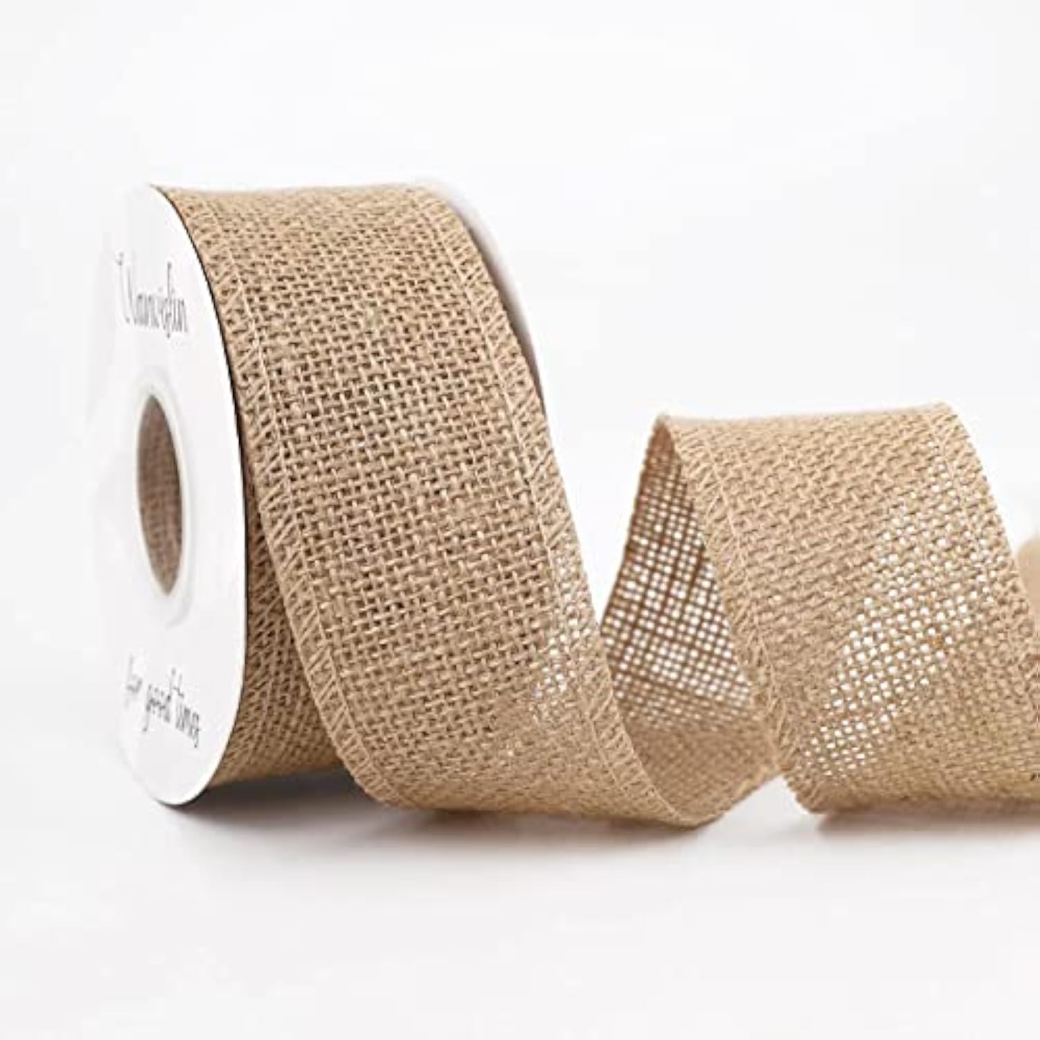 2 Inch Wide 10 Yards Burlap Ribbon Natural Color, Natural Jute Burlap