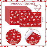36 Pcs Valentine‘S Day Heart Paper Placemats Disposable 16.5 X 11.8 Inch Red Love Heart Placemat Paper Table Mat For Wedding Valentine Anniversary Party Kitchen Dining Table Decor