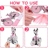 Grehge 10 Pieces Paris Party Decorations Paris Honeycomb Centerpiece P