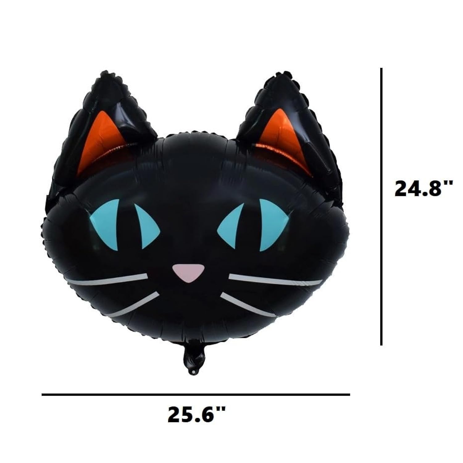 6Pc 25.6" Black Cat Halloween Foil Balloons – Party & Birthday Decorations