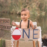Ofishally One First Birthday Burlap Highchair Banner - The Big One Party Decoration For Fishing Themed Decorations, Party Favors For Baby, Souvenir
