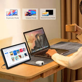 Small Touchscreen Monitor 10.1Inch,1366X768P Touch Screen 60Hz 400Cd/M² 99% Srgb Hdmi Usb-C Travel Portable Monitor For Switch Xbox Ps4/5 Laptop Raspberry Pi