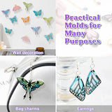 Resin Earring Molds, 2 Pcs Resin Molds Silicone With Butterfly Moth Wings Shapes, Silicone Molds For Resin Jewelry, Diy Art Craft
