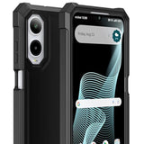 Cricket Icon 6 AT&T Verge Case with Screen Protector Military Grade Black