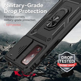 for Galaxy S20 FE 5G Case with Screen Protector: [Military Grade 20ft. Drop Tested] Ring Shockproof Protective Phone Case for -Samsung Galaxy S20 FE
