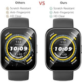 Transparent Hydrogel Film (8Pcs) For Amazfit Bip 6 Smart Watch 46Mm, 1.97" Soft Tpu Screen Protector Ultra-Thin, Touch Sensitive, Self-Healing, Explosion-Proof, Fingerprint Unlock