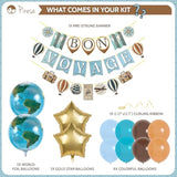 Bon Voyage Party Decorations – Bon Voyage Banner, Travel-Themed Birthday Decor, Farewell & Going Away Party Supplies