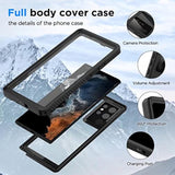 Samsung Galaxy S22 Ultra Waterproof Case with Built-in Screen Protector, 6.8inch 360° Full Body Heavy Duty Dustproof Shockproof Case Cover for Samsung Galaxy S22 Ultra