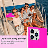 For Iphone 16 Pro Max Case, Bright Neon Trendy Shockproof Phone Case Cover For Women Girls [Never Fade] [Minimalist Aesthetic] [Reinforced Corners Protection] 6.9 Inch, Hot Pink