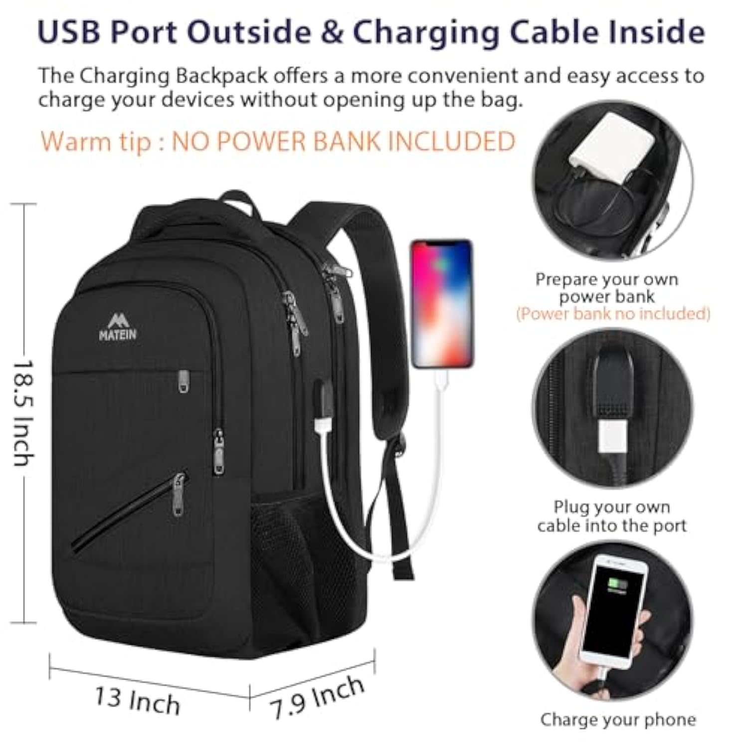 School Laptop Backpack, Large Tsa Friendly College Computer Bookbag With Laptop Compartment Fits 17 Inch Notebook, Water Resistant Business Work Travel Bag, Graduation Gifts For Men Women