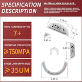 Glass Mouse Skates For Logitech G 502 Lightspeed Wireless,Fastest And Smoothest Mouse Feet/Skates (White Print)