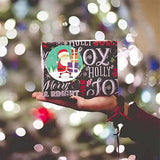 1000 Merry Christmas Stickers - 8 Designs, 1.5 Inch Round, Adhesive Xmas Decorative Holiday Envelope Seals For Cards & Gift Boxes