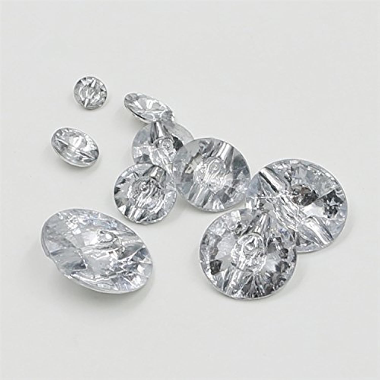 Acrylic Rhinestone Fastening Button, Crystal Clear Sewing, Diy Crafts
