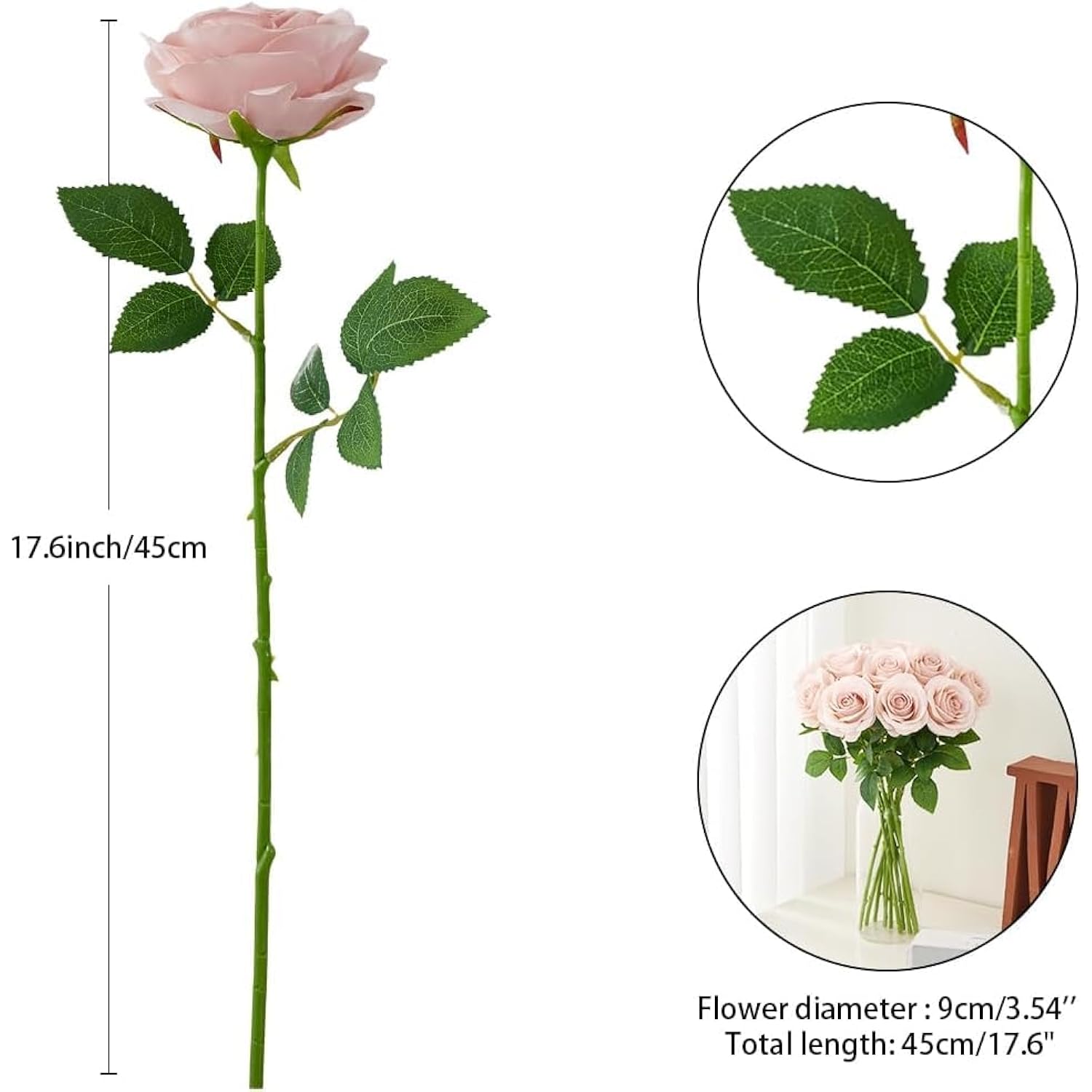 60 Pcs Fake Dusty Pink Roses, Artificial Burgundy Flowers Bulk Realistic Silk Faux Rose With Stems For Wedding Decoration Anniversary Bridal Bouquet Diy Floral Arrangement Romantic Home Decor Gifts