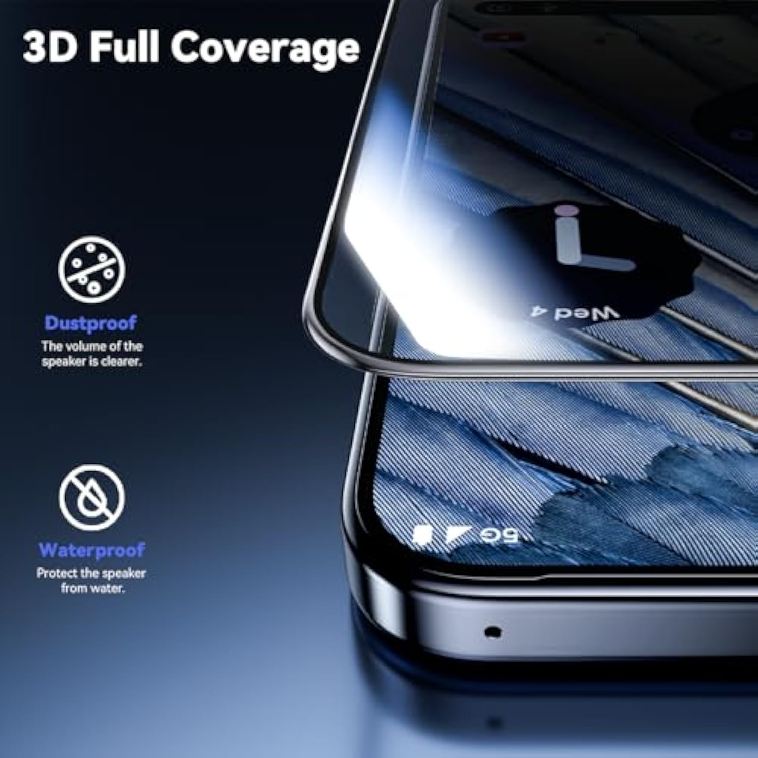 2-Pack Google Pixel 9 Pro XL Tempered Glass Screen Protector Bubble-Free