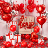 Valentines Balloons, Heart Balloons for Valentines Day Decorations, Valentine Decorations, Valentines Decor 50 Pcs-1287