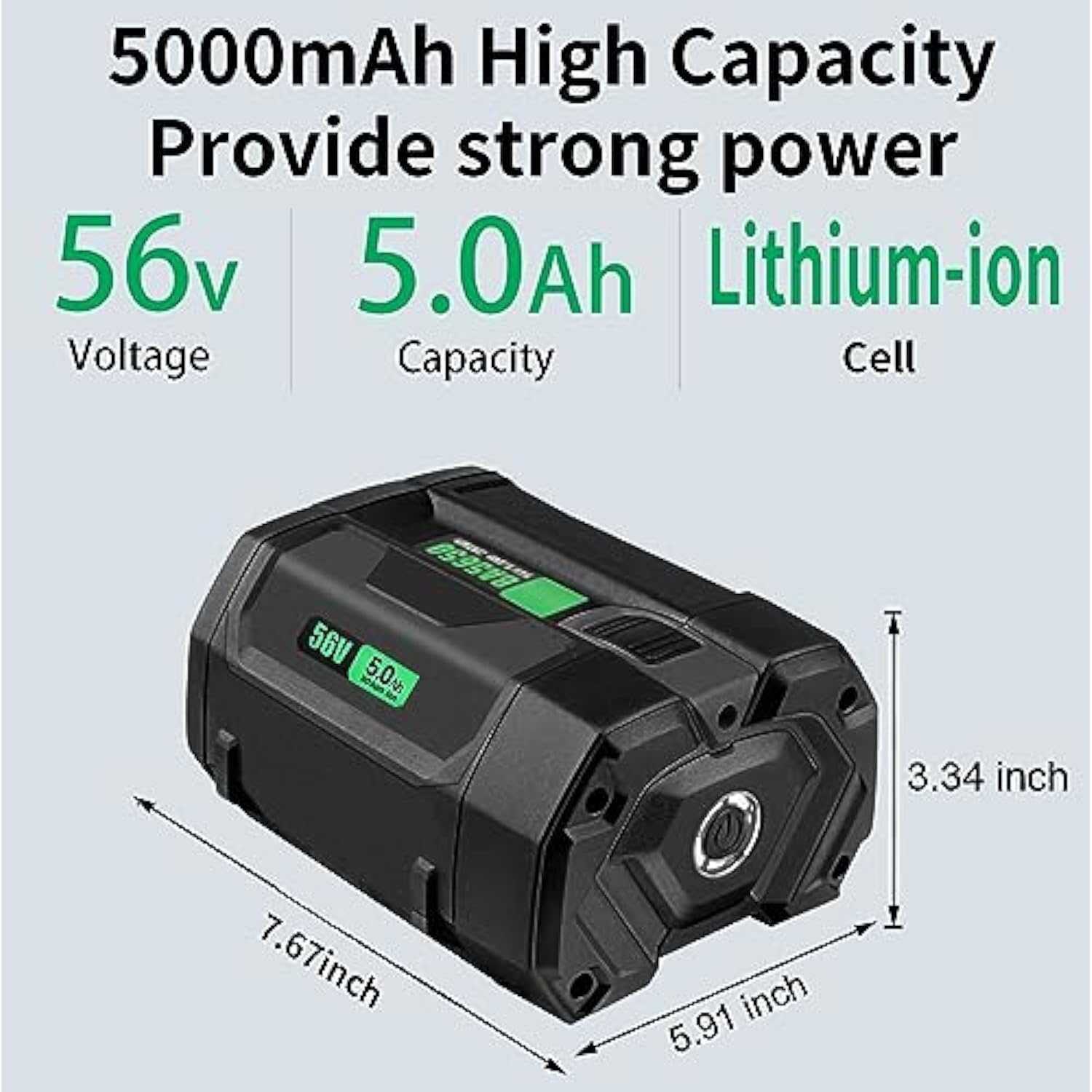 56V 5Ah Replacement Ego Battery Fits All 56V Ego Power Tools Models