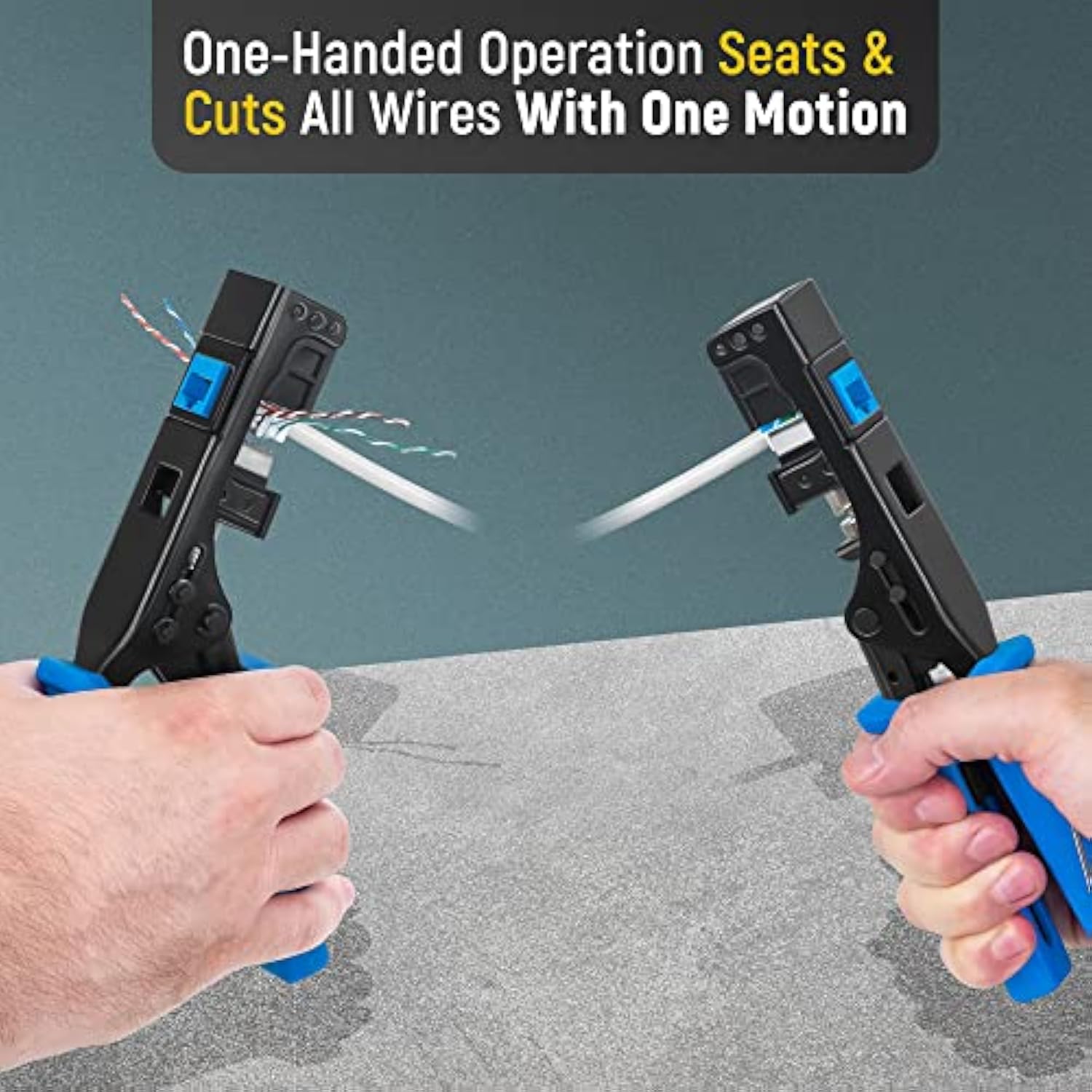 Bundle – 2 Items: Easyjack - Speed Termination Tool + 10 Pack Of Rj45 Cat6/5E