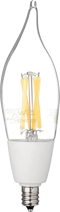 40W BA11 Tunable White Filament LED Smart Candle Bulb E12 Matter Compatible 1 Pack