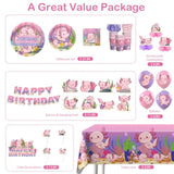171 Pcs Axolotl Birthday Decorations Pink Axolotl Party Decorations Cake Cupcake Topper Balloons Banner Plates And Napkins Table Cloth Axolotl Party Supplies For Girls Cartoon Fun Animal Party