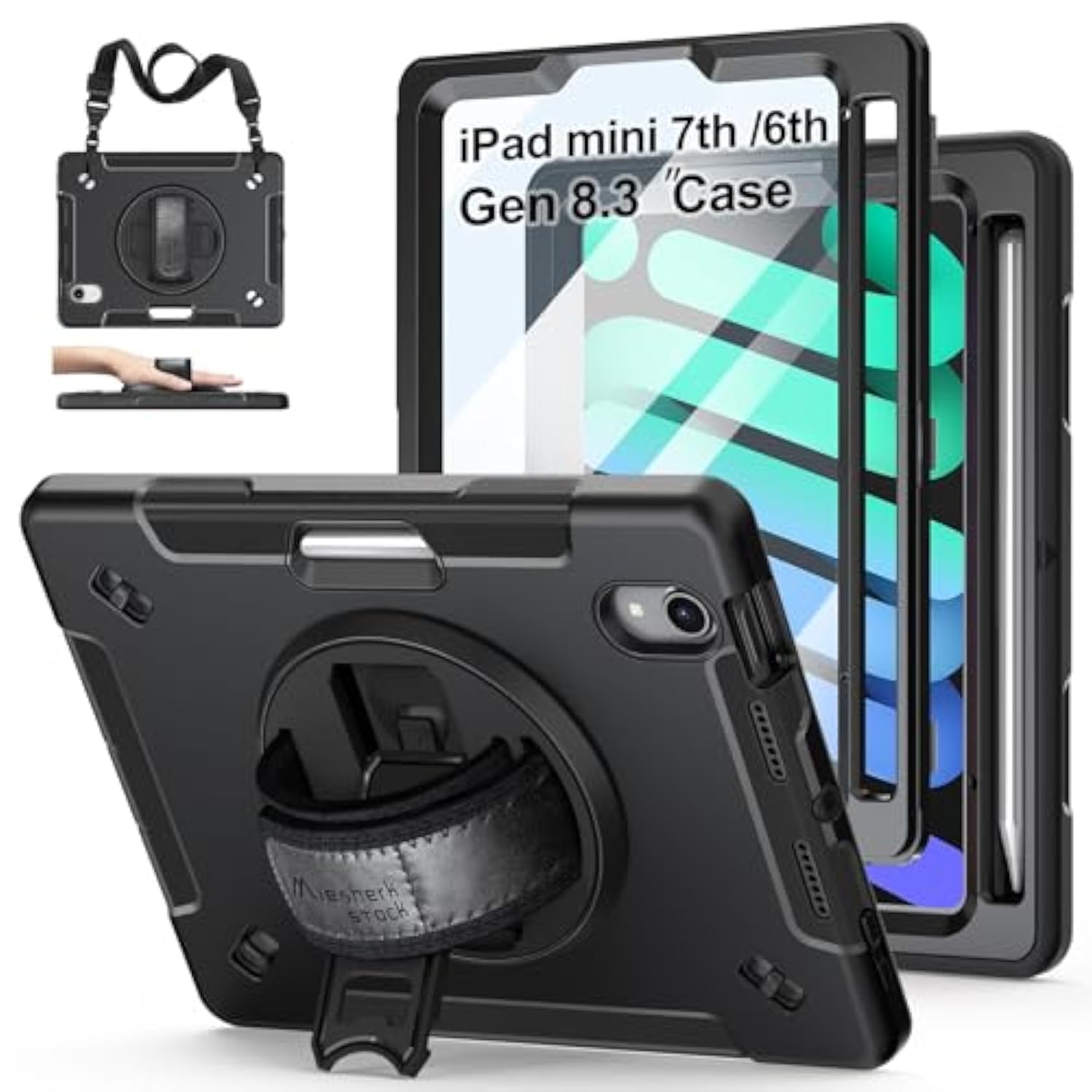 Case For Ipad Mini 6 2021: Military Grade Shockproof Silicone Protective Cover