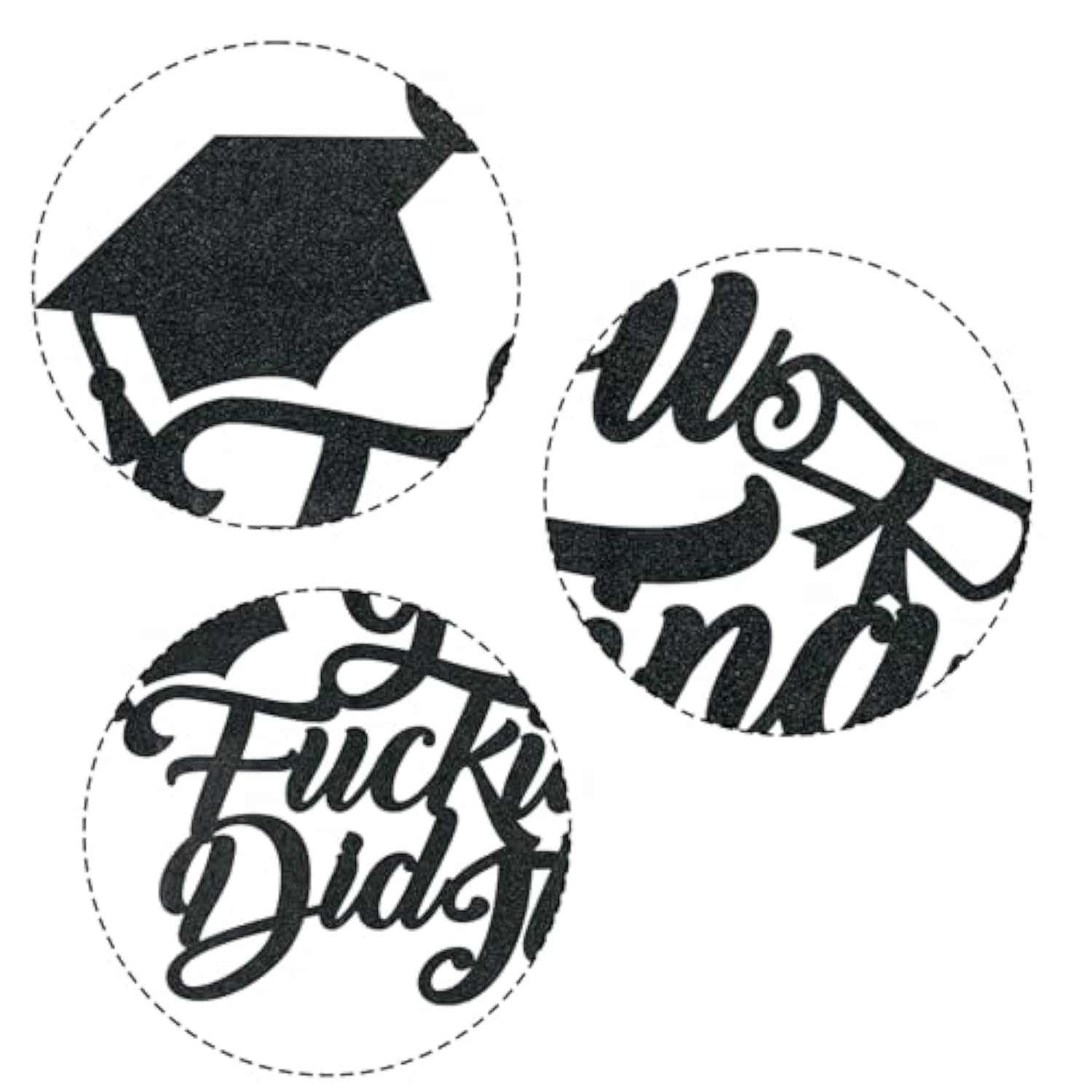 You Did It Cake Topper Graduation 2025 – Funny Graduation Cake Topper For Celebration Party, Congrats Grad Cake Decorations For College, High School, Or Kindergarten Graduations Cake Decor