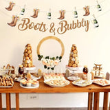 Boots And Bubbly Bridal Shower Decorations, Boots And Bubbly Banner, Boots Champagne Banner, Cowgirl Western Country Wedding Engagement Bachelorette Party Supplies