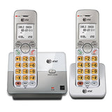 El51203 Dect 6.0 2-Handset Cordless Phone - Full Duplex Handset Speakerphone, Caller Id/Call Waiting, Backlit Keypad & Display, Intercom, Eco Mode, White/Silver
