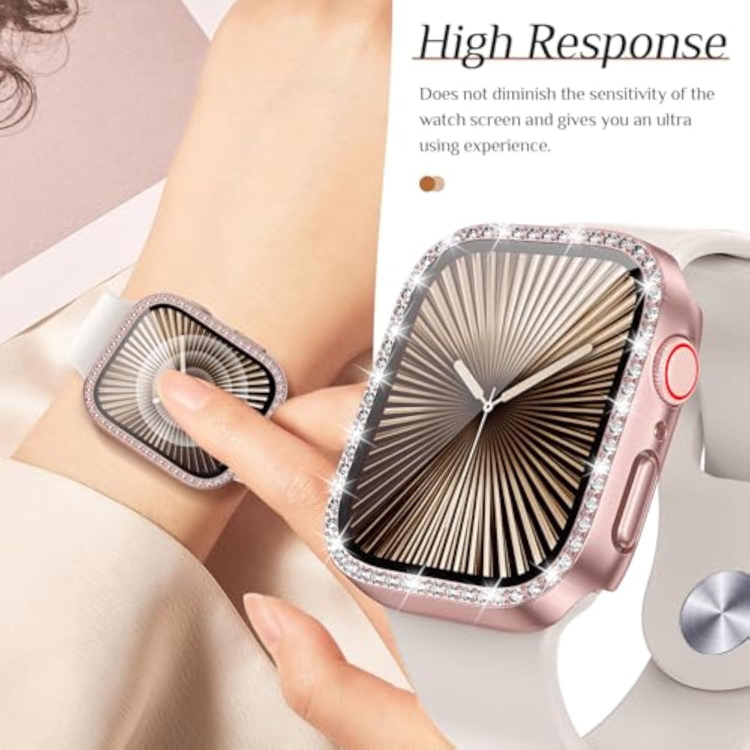 2-Pack Bling Case with Screen Protector for Apple Watch Series 11 46mm