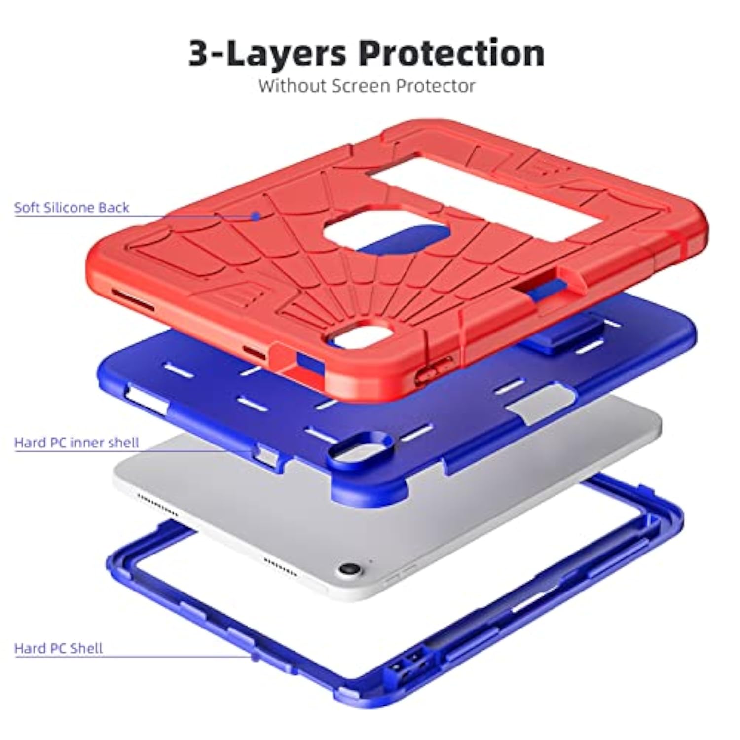 Ipad 10Th Generation Case For Kids, Ipad Case 10.9 Inch 2022 With Pencil Holde
