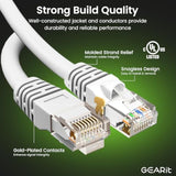 GearIT Cat 6 Ethernet Cable 5 ft (10-Pack) - Cat6 Patch Cable, Cat 6 Patch Cab