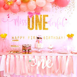 Peach Theme First Birthday Banner - Sweet Peach Tutu, One Sweet Birthday Decorations, Crush Cake Photo Props