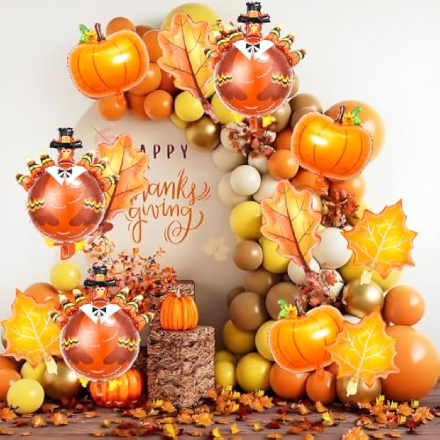 12 Pcs 32 Inch Turkey Foil Balloons Fall Thanksgiving Party Decoration Supplies