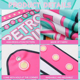 3-Pcs 1950s Retro Diner & Rock ’n’ Roll Party Banner Set