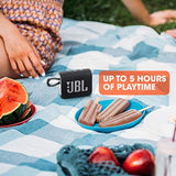 JBL Go 3 - Portable Mini Bluetooth Speaker, big audio and punchy bass, IP67 waterproof and dustproof, 5 hours of playtime, speaker for home, outdoor and travel (Grey)