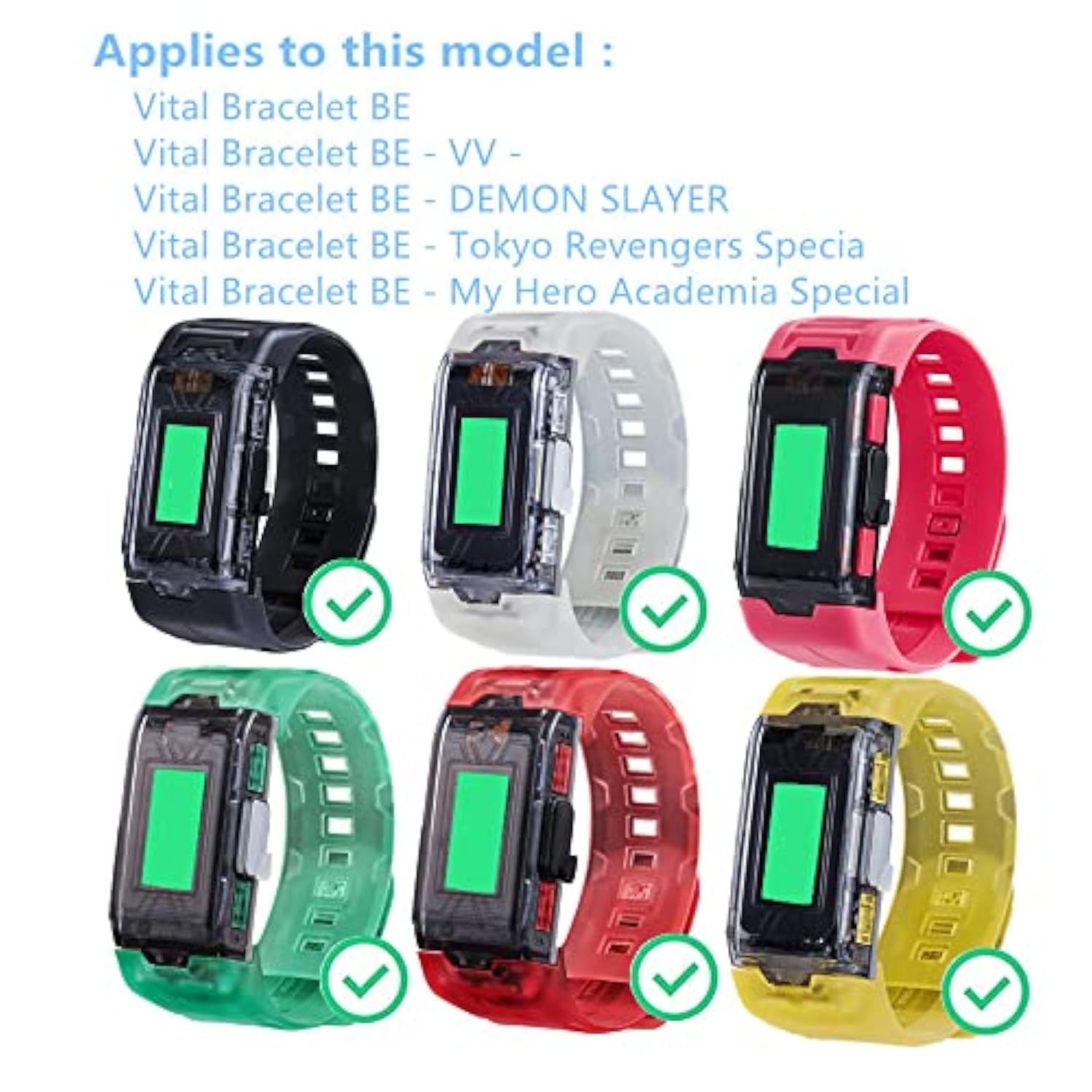 Compatible For Bandai Vital Bracelet Be Screen Protector (3Pack) Hd Clear Tpu Film Compatible For Digital Monster Digivice Be -Vv- Protective Film