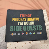I'M Not Procrastinating I'M Doing Side Quests Funny Gamer Mouse Pad - Men Video Game Mouse Mat For Gamers - Gaming Mousepad 9.5 Inch