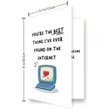 Funny Birthday Cards For Men Women | Sweet Anniversary & Valentines Day Decorations Gifts For Him Her