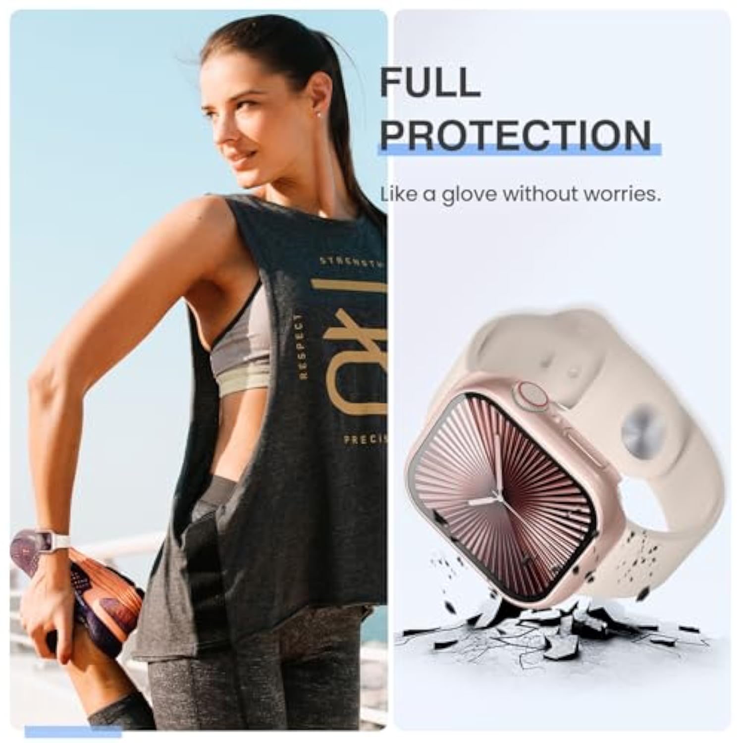 [3Pcs For Apple Watch Screen Protector Case Series 10 9 8 7 Se 6 5 4 Ultra/Ultra 2, Iwatch Face Cover For Women Men, Tempered Glass Film Hard Pc Bumper For 46Mm 42Mm 44Mm 40Mm 45Mm 41Mm 49Mm