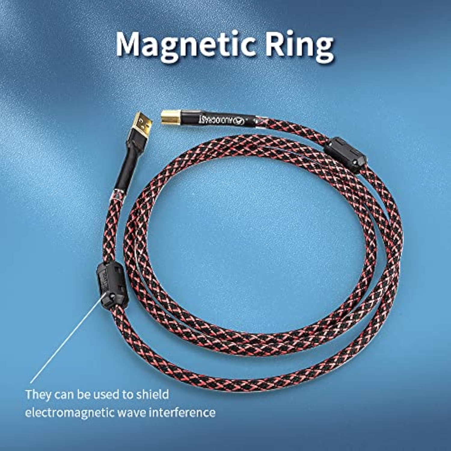 Hifi Usb 2.0 Cable A To B Digital Audio Audiophile Cable (1M/3.28Ft)