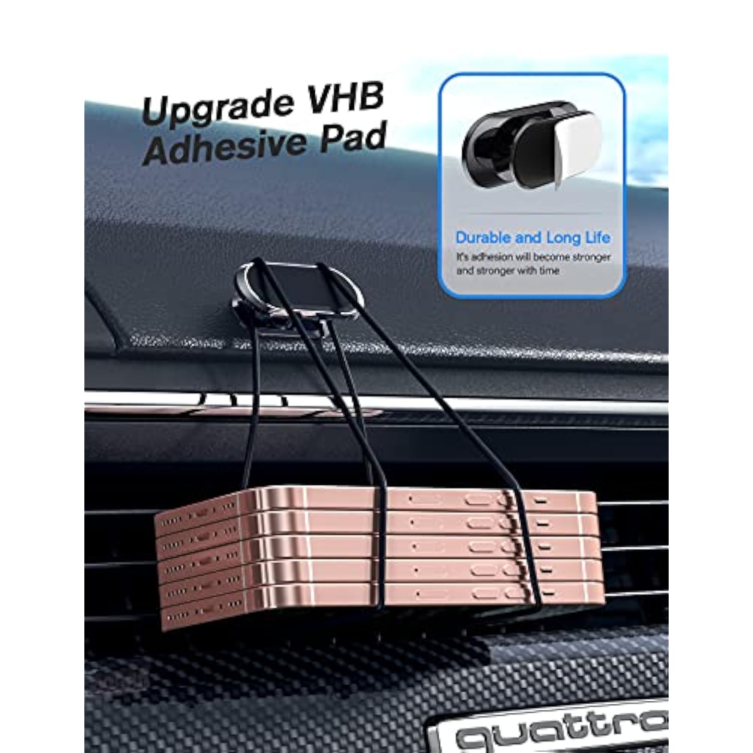 Magnetic Phone Holder For Car[2 Pack],Phone Holders For Your Car [Upgrade Magnet] -360 Rotation,Car Magnet Phone Mount Compatible With All Cell Phone