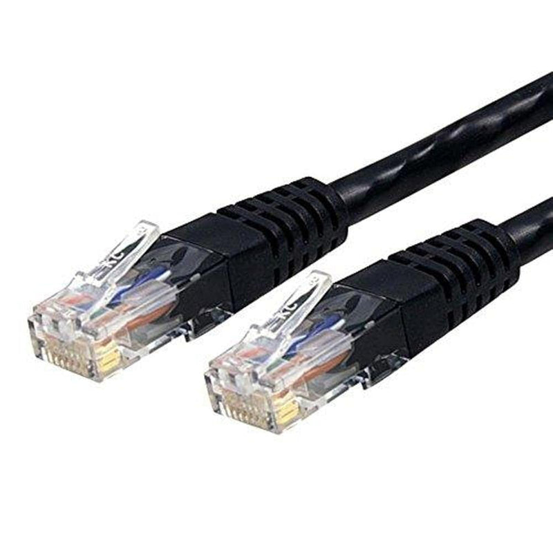 50Ft Cat6 Ethernet Cable - Black Cat 6 Gigabit Ethernet Wire -650Mhz 100W Poe+