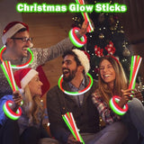 150pcs Christmas Light-Up Necklaces & Bracelets Red Green White Party Favors