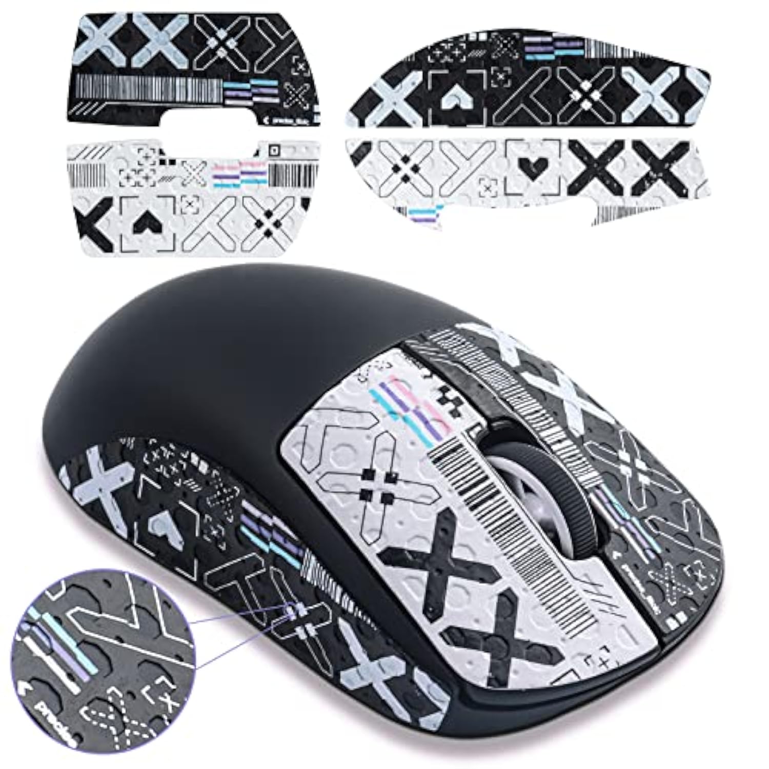 Mouse Grip Tape Fit For Logitech G Pro X Superlight,Self-Adhesive,Pre-Cut,Sweat-Resistant,Professional Mice Upgrade Kit,For The Most Demanding Gamers