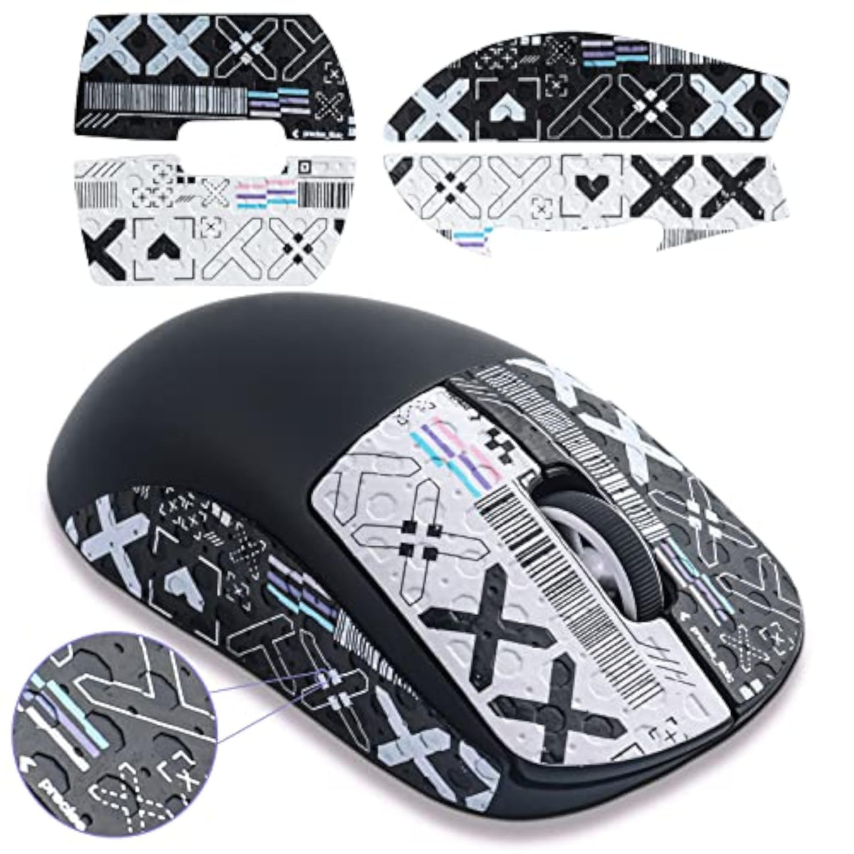 Mouse Grip Tape Fit For Logitech G Pro X Superlight,Self-Adhesive,Pre-Cut,Sweat-Resistant,Professional Mice Upgrade Kit,For The Most Demanding Gamers