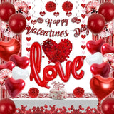 Valentine'S Day Decoration Kit,Valentine'S Day Decorations,Surprise Proposal Decorations, "Happy Valentine'S Day" Banner,Surprise For Girlfriend,Anniversary Party Decorations