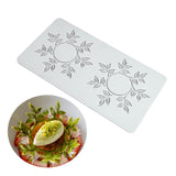 3D Hollow Out Lace Mold Flower Wreath Design Christmas Decoration Sugar Craft Chocolate Moulds Cake Baking Molds Silicone Lace Mat (I_ Flower Wreath)