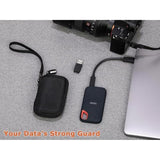 Ultra-Compact Case Exclusive For Sandisk Extreme Portable Ssd E30/E61, Compatible With Sandisk Extreme Portable 500G/1Tb/2Tb/4Tb/8Tb, Hard Shell Travel Protective Case With Detachable Strap